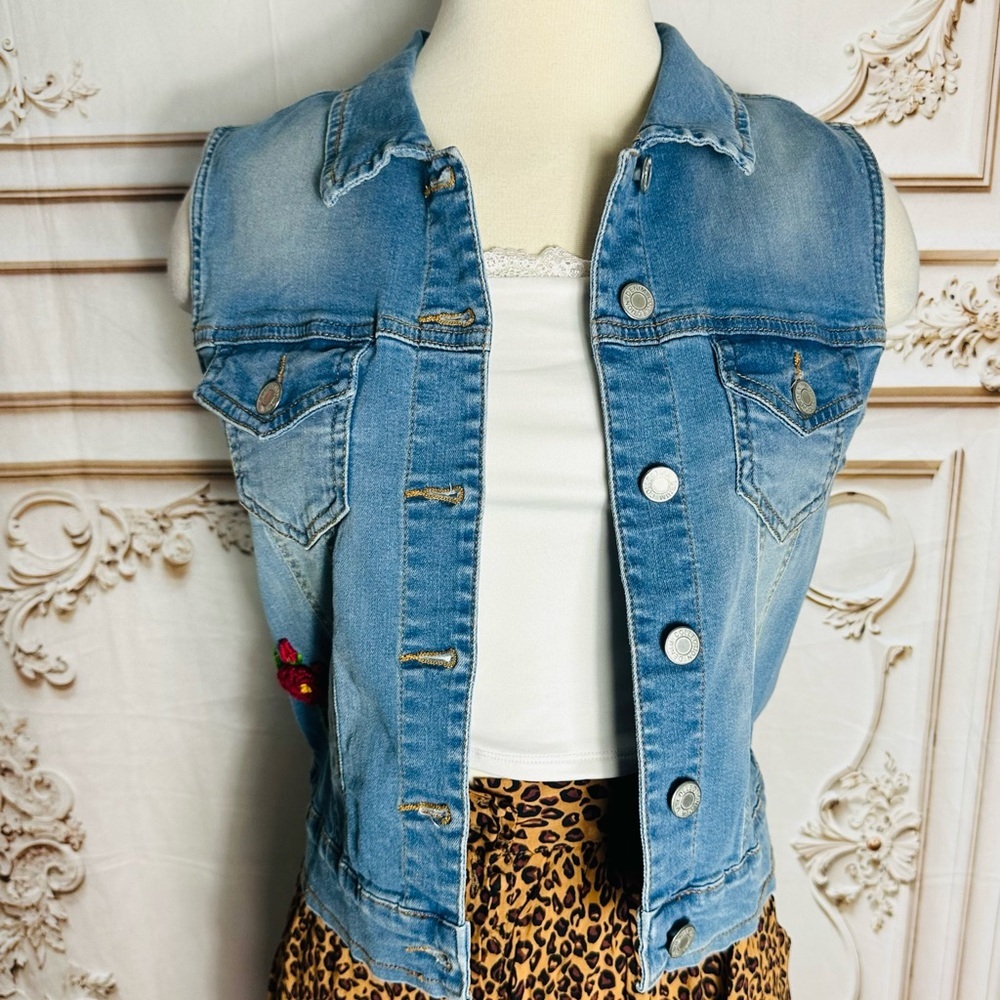 Light Blue Denim Vest - Picture 10 of 11